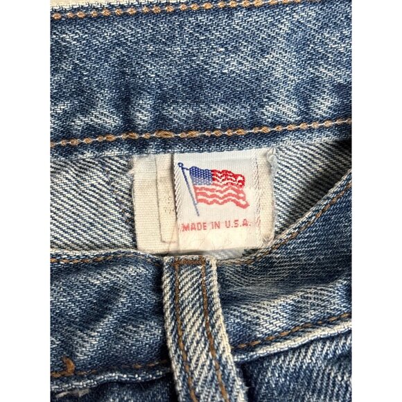 Vintage Rockies High-Waisted Blue Denim Jeans Made In USA Womens Straight Leg - Picture 5 of 9
